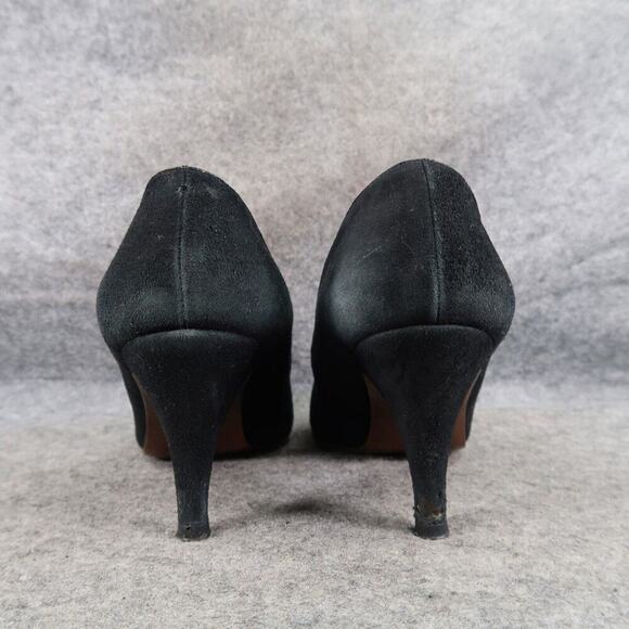 Pappagallo Shoes Womens 6.5 Pump Heel Fashion Leather Formal Classic Black Retro - Picture 5 of 16